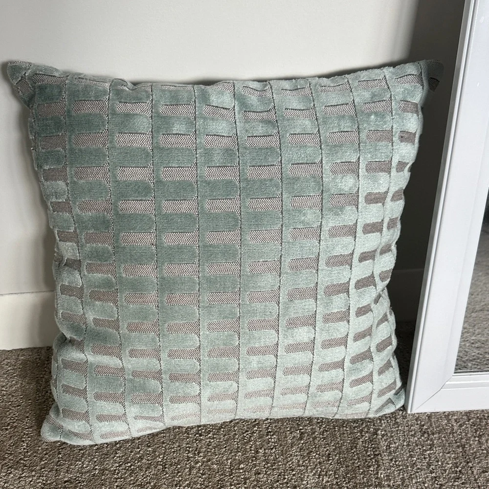 West Elm Textured Gray Accent Pillow